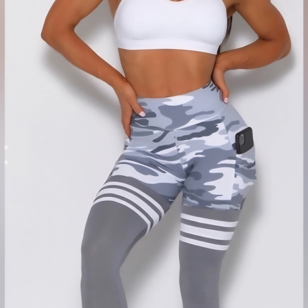 Gray Camouflage Women's Leggings